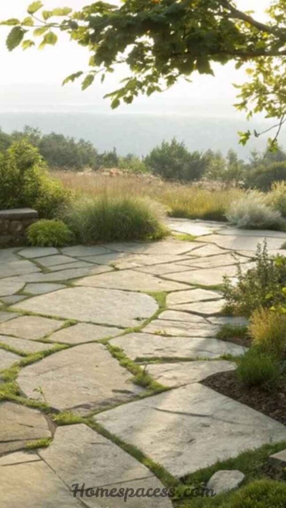 BBQ Patio Ideas That Transform Your Outdoor Space 15 Natural Flagstone Patio with Mortar Joints