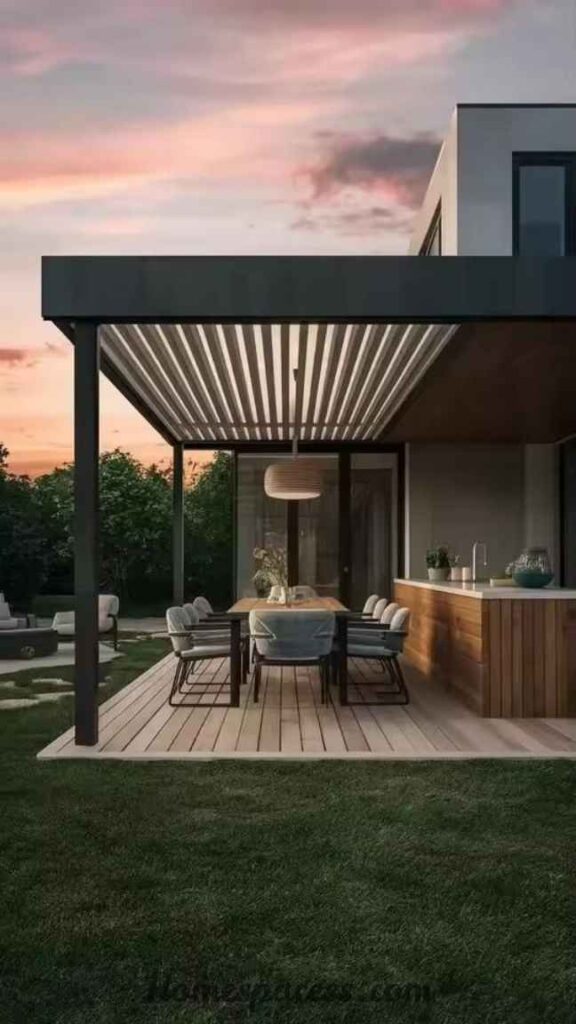 BBQ Patio Ideas That Transform Your Outdoor Space 18 Outdoor Motorized Louvered Roof System