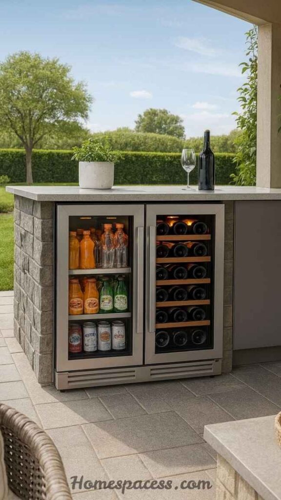 BBQ Patio Ideas That Transform Your Outdoor Space 23 Outdoor Refrigerator & Beverage Center Station