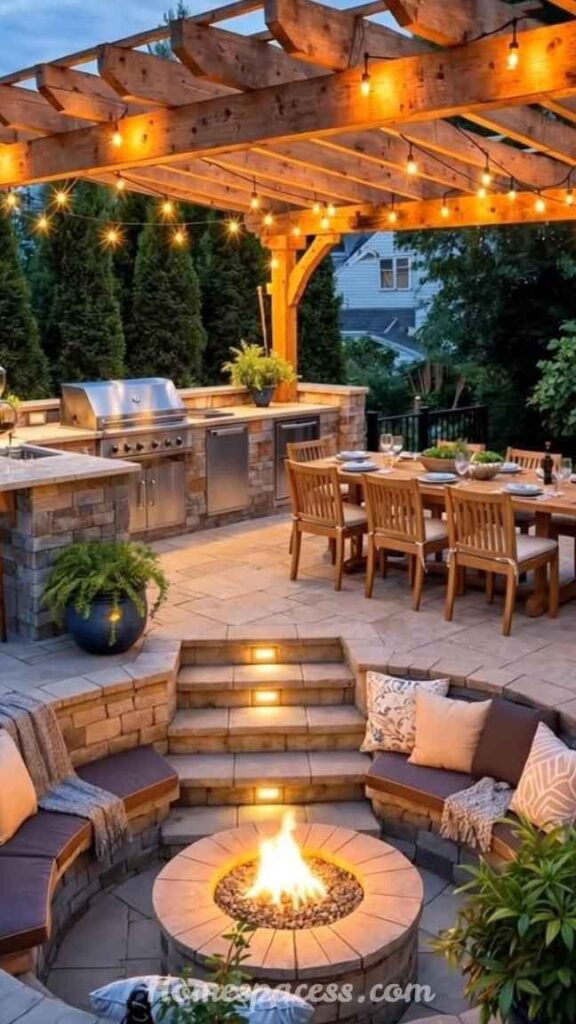 BBQ Patio Ideas That Transform Your Outdoor Space 6 Sunken Patio Conversation Pit