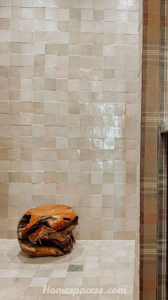 29 Bathroom Decor Ideas That Transform Any Space 16 Introduce Zellige or Handmade Tile for Character