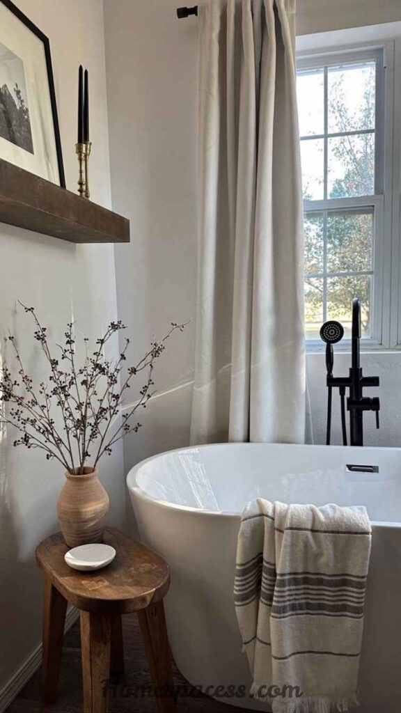 29 Bathroom Decor Ideas That Transform Any Space 26 Install a Freestanding Bathtub as the Room's Centerpiece