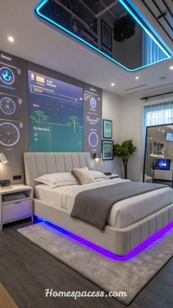 Simple Bedroom Decor Ideas to Make Your Room Look Modern and Fresh 14 Integrate Smart Bedroom Technology Seamlessly