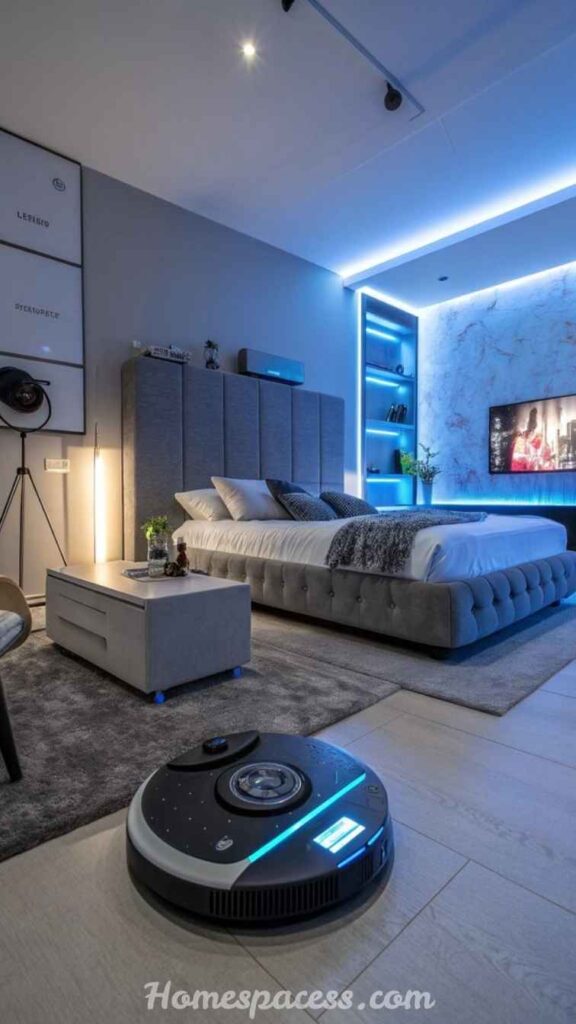 24 Bedroom Interior Ideas That Actually Work in Real Homes 13 Smart Bedroom Technology
