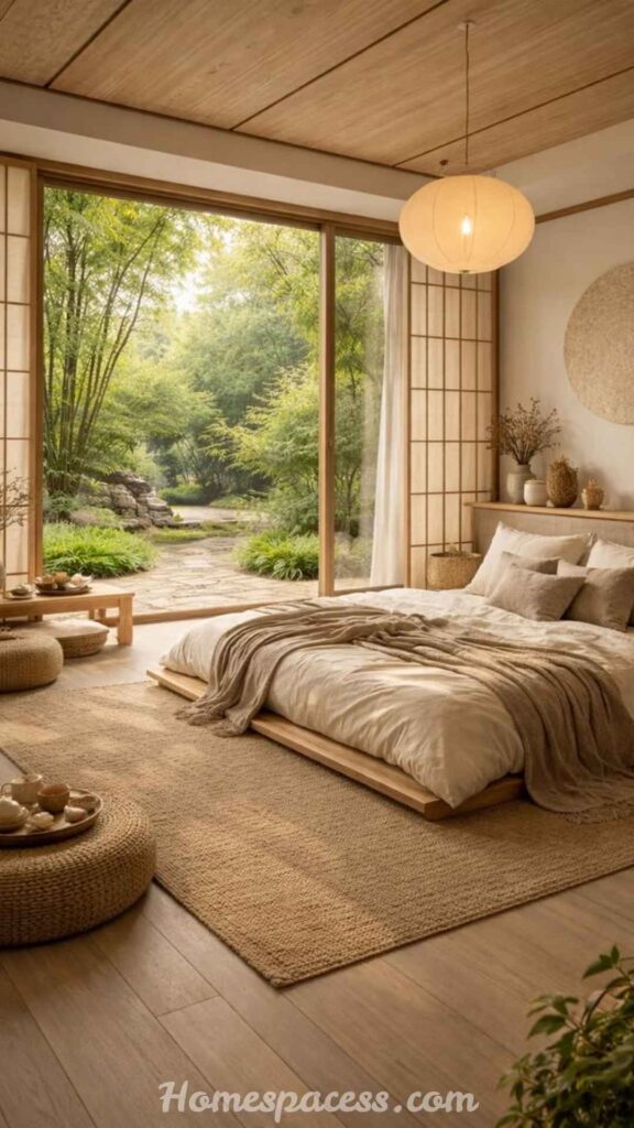 24 Bedroom Interior Ideas That Actually Work in Real Homes 7 Japandi Aesthetic