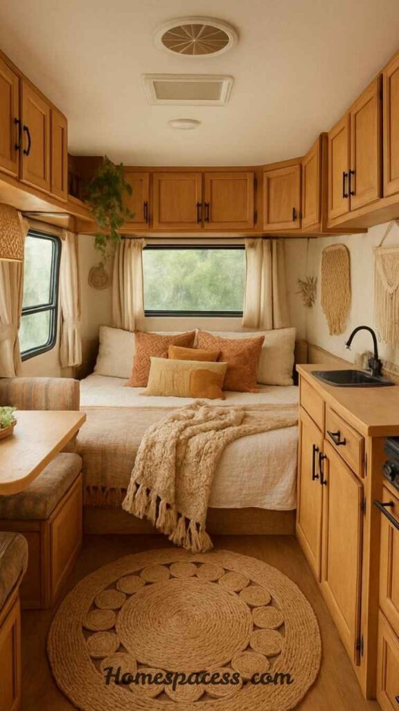 Creative Camper Interior Ideas to Make Your RV Feel Like a Dream Home 9 Layer Textiles to Create Warmth and Sound Absorption