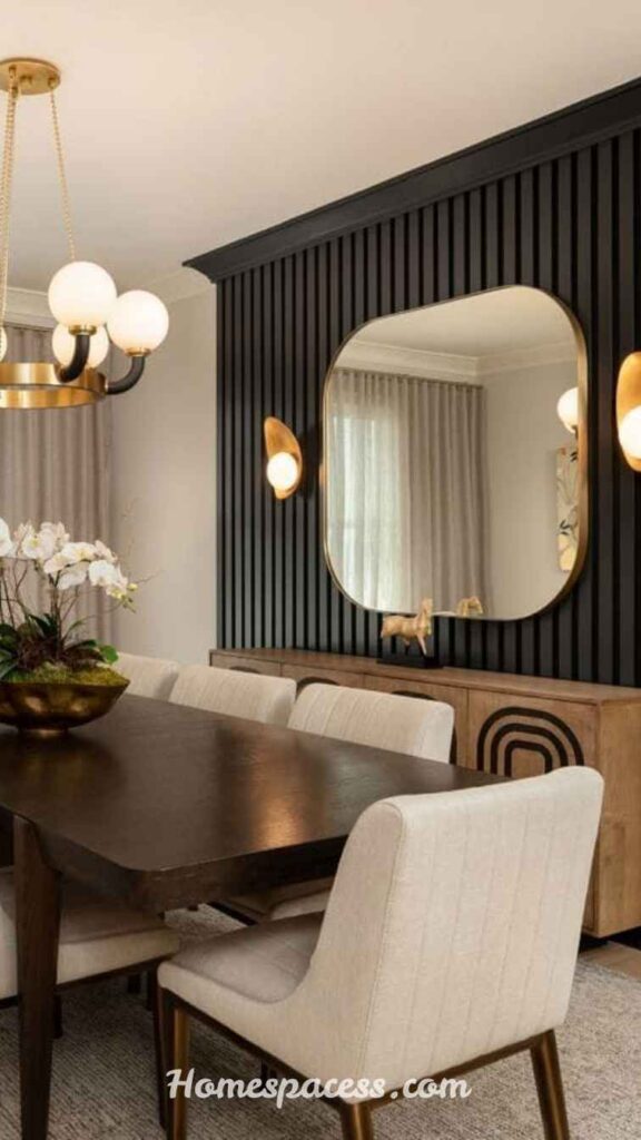 Modern Dining Room Ideas That Instantly Elevate Your Home Style 5 Use a Statement Wall to Define Your Dining Area
