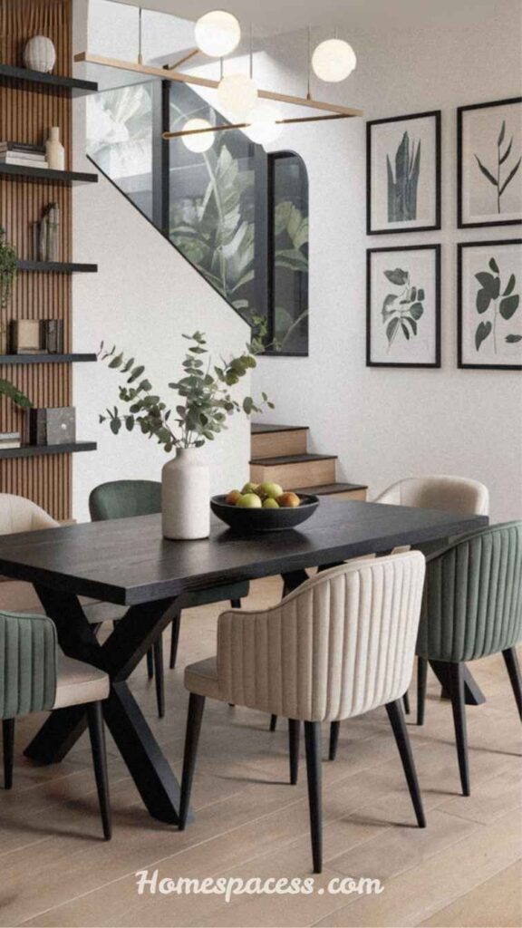 Modern Dining Room Ideas That Instantly Elevate Your Home Style 6 Mix Dining Chairs for an Intentional, Curated Look