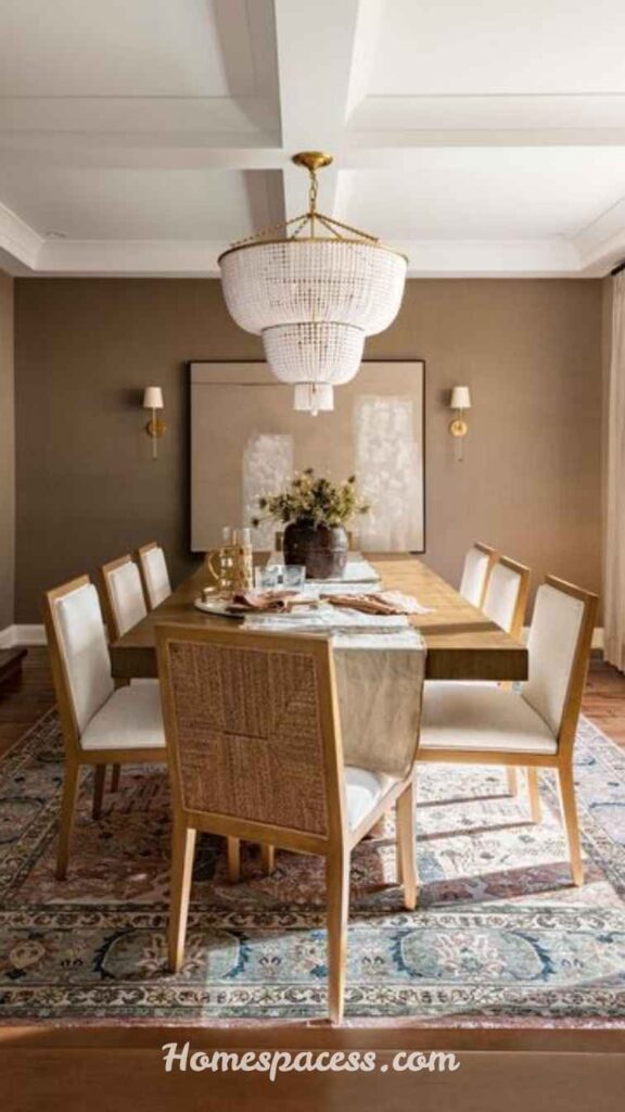Modern Dining Room Ideas That Instantly Elevate Your Home Style 7 Incorporate a Dining Room Rug to Ground the Space