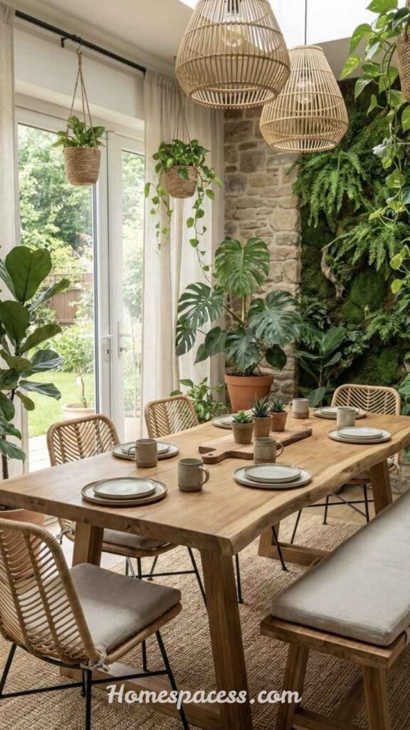 Modern Dining Room Ideas That Instantly Elevate Your Home Style 9 Bring Nature In with Dining Room Plants and Greenery