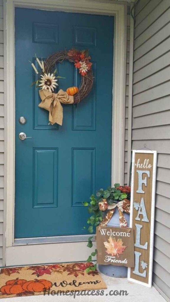 20 Stunning Door Painting Ideas That Actually Transform your Home 17 Teal & Peacock Blue