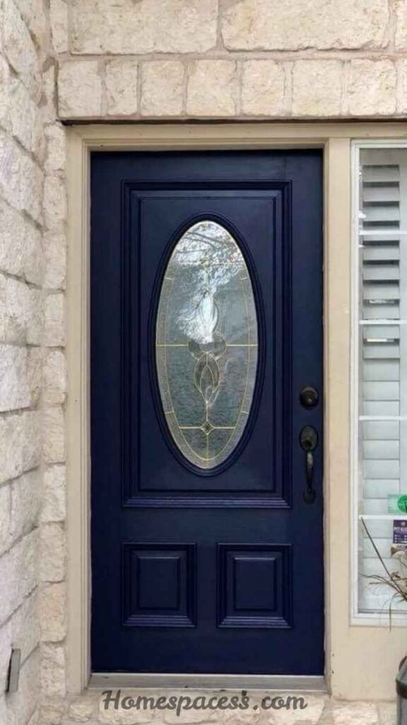 20 Stunning Door Painting Ideas That Actually Transform your Home 20 Midnight Blue Garage Door Revival