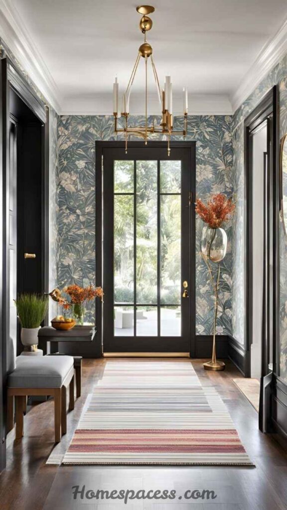 Entryway Decor Ideas: Transform Your First Impression Into a Lasting Statement 8 Use Bold Paint or Wallpaper Without Fear