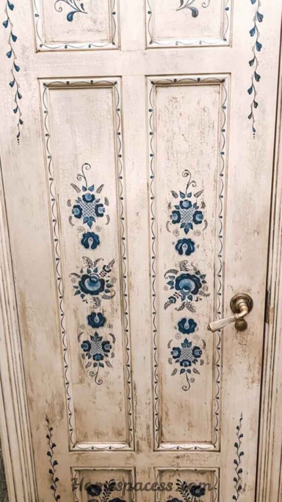 20 Stunning Door Painting Ideas That Actually Transform your Home 8 Chalky White with Visible Grain