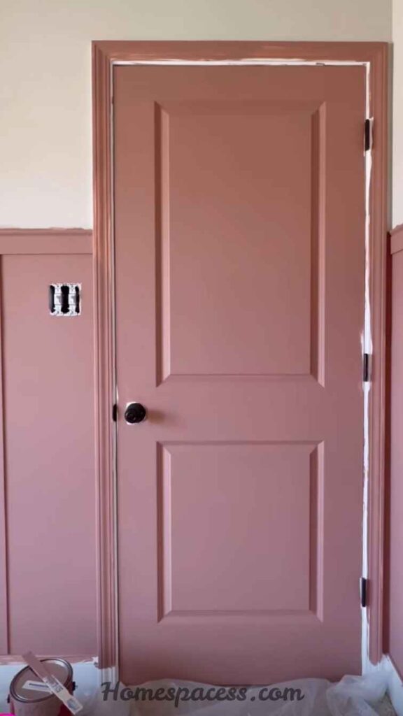 20 Stunning Door Painting Ideas That Actually Transform your Home 12 Dusty Pink Bedroom Door
