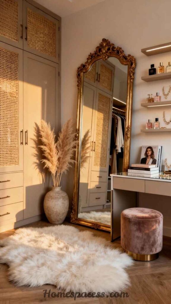 25 Dressing Table Ideas That Transform Your Daily Ritual Into a Luxury Experience 9 Earthy & Warm