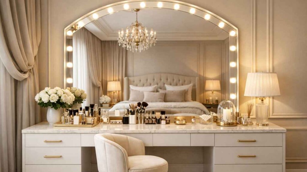 25 Dressing Table Ideas That Transform Your Daily Ritual Into a Luxury Experience Dressing Table Ideas