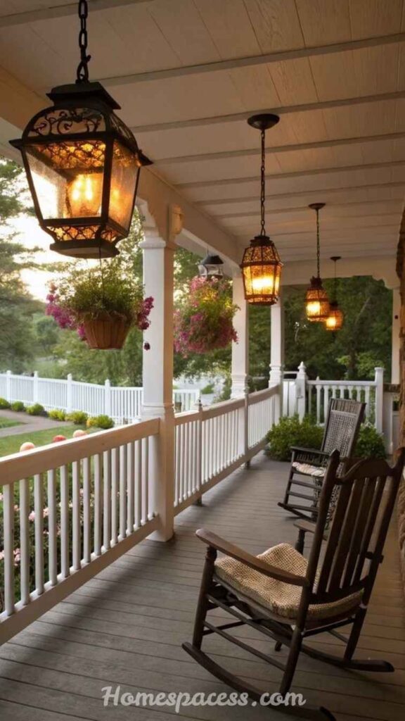 23 Front Porch Ideas That Will Transform Your Home's First Impression 4 Layered Porch Lighting The Three-Level Rule