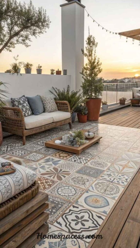 Terrace Design Ideas: 10 Expert Ways To Create Your Perfect Outdoor Space 5 Choose the Right Weather-Resistant Flooring
