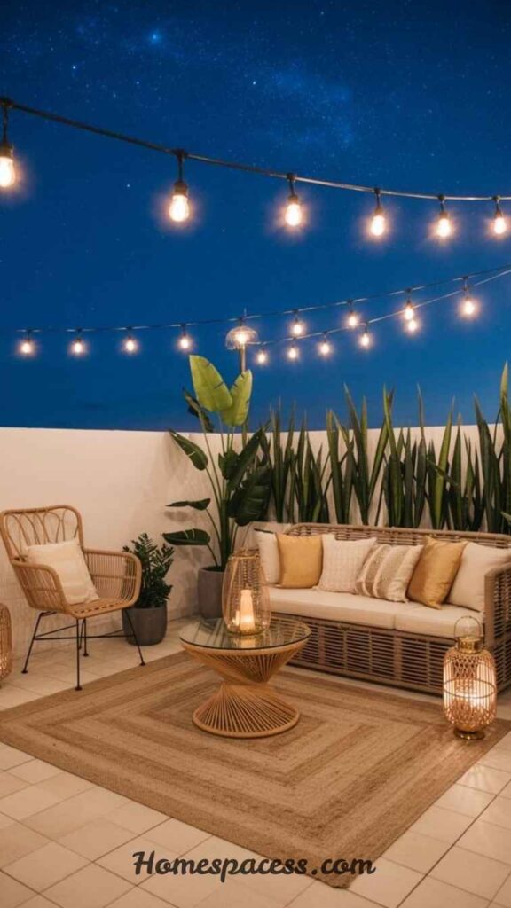 Terrace Design Ideas: 10 Expert Ways To Create Your Perfect Outdoor Space 6 Install Layered Ambient and Task Lighting