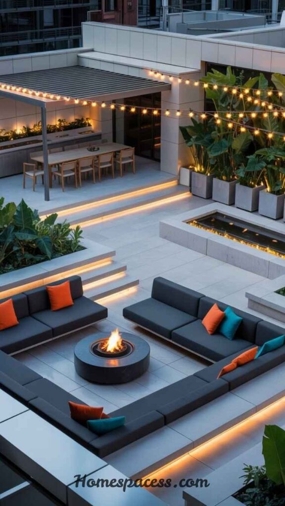 Terrace Design Ideas: 10 Expert Ways To Create Your Perfect Outdoor Space 8 Add a Focal Point That Anchors the Whole Design