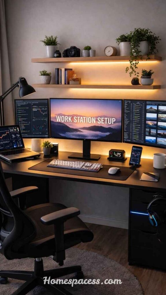 Gaming Desk Ideas: Stylish and Functional Setups for Every Budget 8 Dual Monitor Gaming Desk Setup for Streamers and Creators