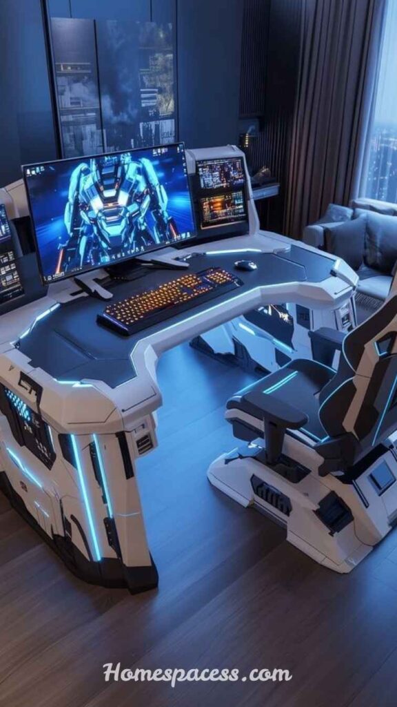 Gaming Desk Ideas: Stylish and Functional Setups for Every Budget 10 Console & PC Hybrid Gaming Desk for Multi-Platform Gamers