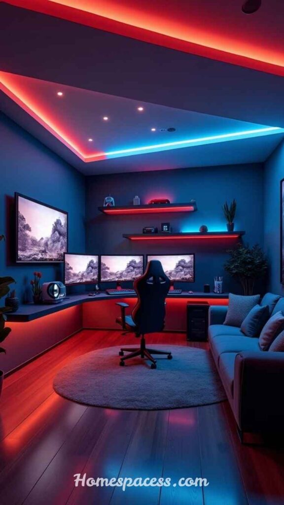 Gaming Room Ideas That Transform Any Space Into a Setup Worth Streaming 4 Immersive LED Lighting
