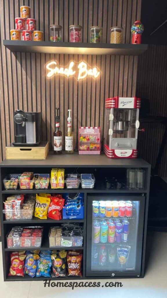 Gaming Room Ideas That Transform Any Space Into a Setup Worth Streaming 9 Mini Fridge & Snack Station