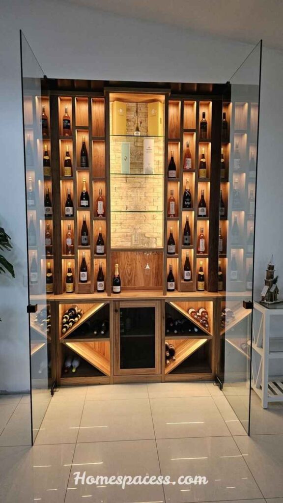 Home Bar Ideas That Make Entertaining at Home More Fun 14 Dedicated Wine Bar Wall: