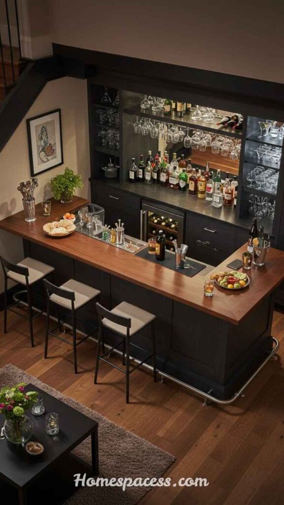 Home Bar Ideas That Make Entertaining at Home More Fun 5 Basement Wet Bar: