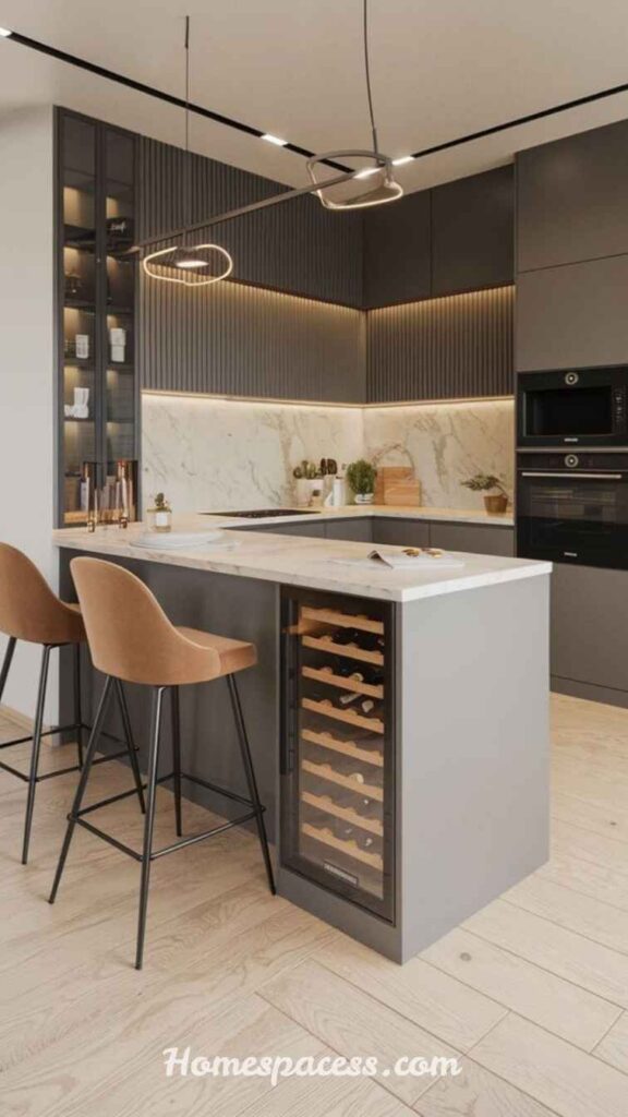 Home Bar Ideas That Make Entertaining at Home More Fun 7 Kitchen Extension Bar: