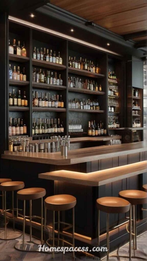 Home Bar Ideas That Make Entertaining at Home More Fun 12 Minimalist Slab Bar: