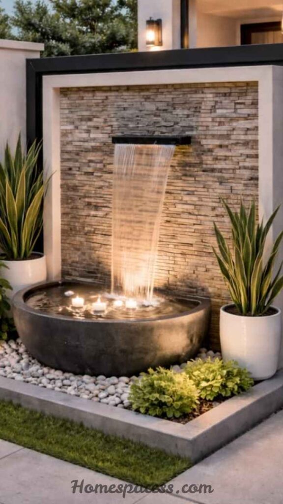 25 Stunning Home Exterior Ideas That Actually Boost Curb Appeal 24 Outdoor Water Features