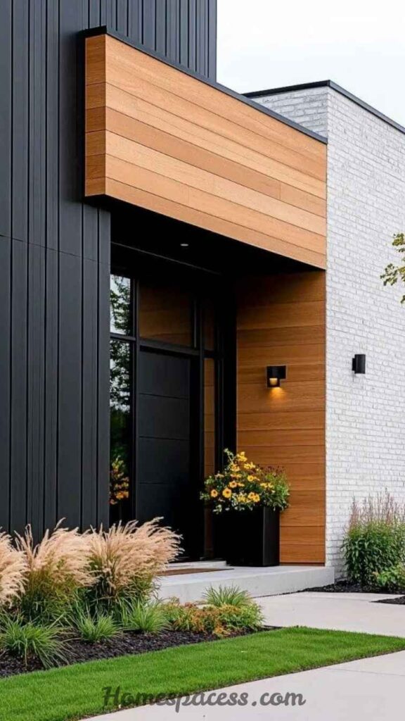 25 Stunning Home Exterior Ideas That Actually Boost Curb Appeal 5 Board-and-Batten Accent Walls