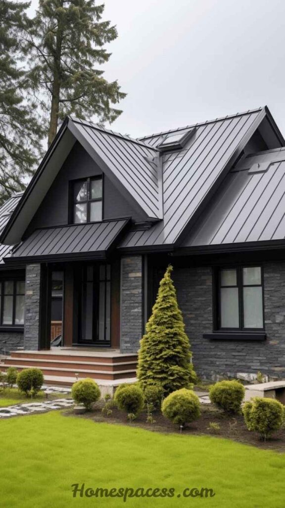 25 Stunning Home Exterior Ideas That Actually Boost Curb Appeal 13 Metal Roof Accents
