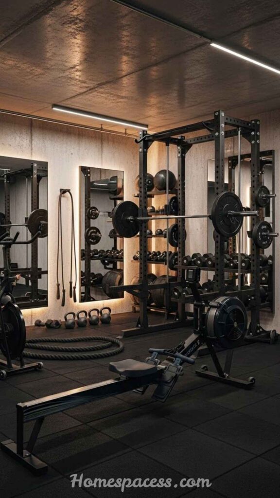 22 Home Gym Ideas That Actually Work For Every Space & Budget 5 Basement Strength Studio