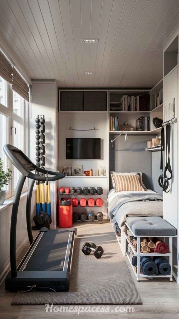 22 Home Gym Ideas That Actually Work For Every Space & Budget 6 Spare Bedroom Gym Conversion