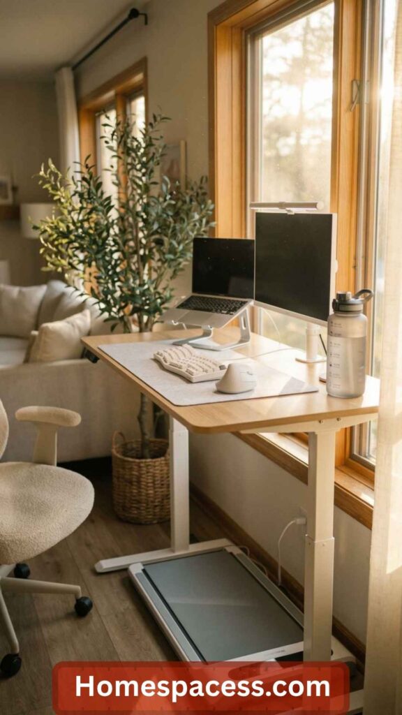 20 Home Office Ideas to Boost Productivity in 2026 8 Build a Sustainable Standing Desk Routine