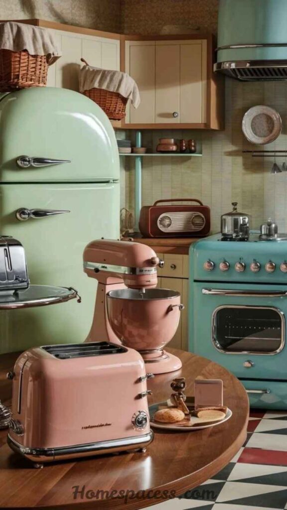 21 Kitchen Decor Ideas That Transform an Ordinary Kitchen Into a Space You Actually Love 16 Colorful Retro Appliances