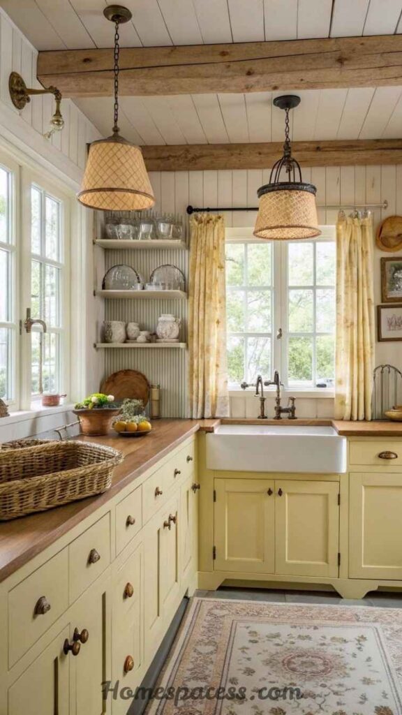 21 Kitchen Decor Ideas That Transform an Ordinary Kitchen Into a Space You Actually Love 8 Vintage and Artisan Lighting