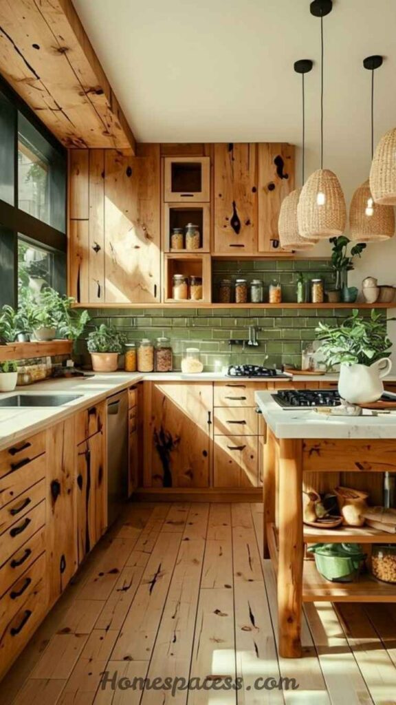 21 Kitchen Decor Ideas That Transform an Ordinary Kitchen Into a Space You Actually Love 9 Warm Wood Accents
