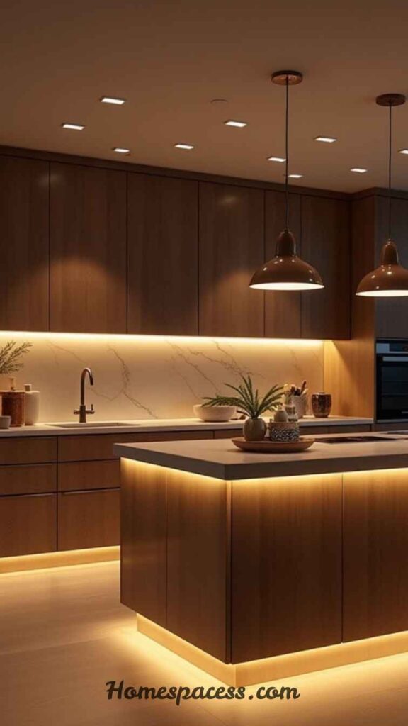 Kitchen Lighting Ideas to Create a Cozy and Modern Cooking Space 3 Layered Ambient Lighting
