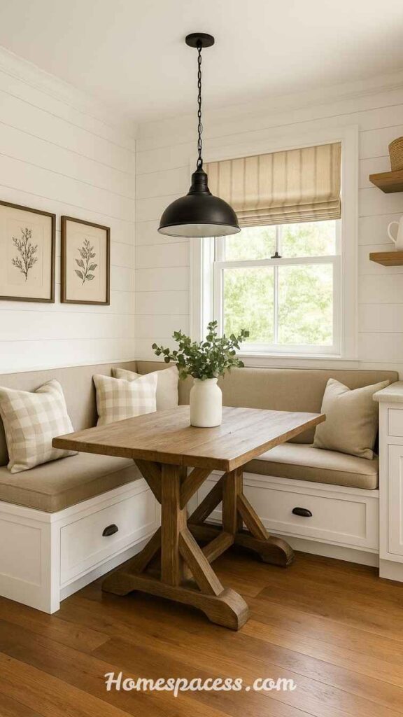 Kitchen Nook Ideas: Transform Dead Corners Into Cozy, Functional Spaces 4 Window Nook With a Floating Bench and Natural Light Design