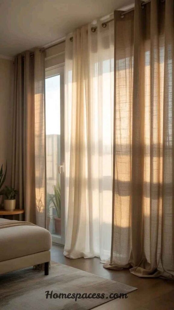 Living Room Curtain Ideas for a Cozy and Modern Home Look 5 Earthy Linen Curtains