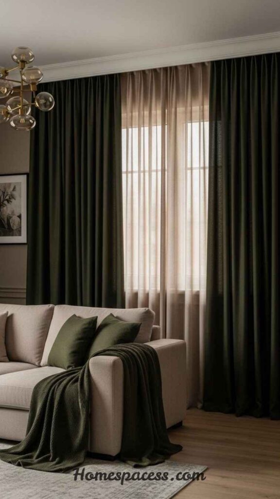 Living Room Curtain Ideas for a Cozy and Modern Home Look 6 Velvet Curtains
