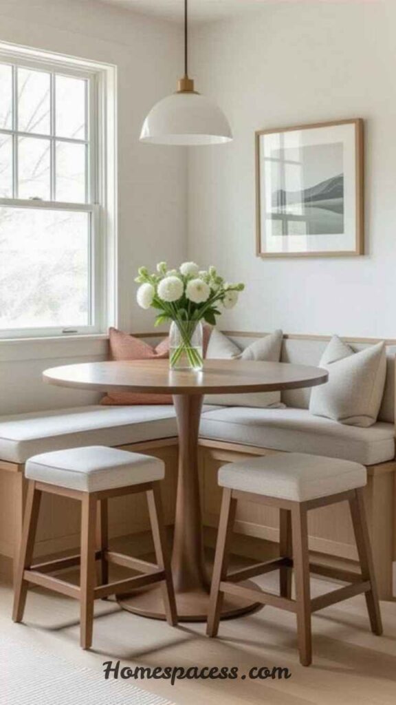 Kitchen Nook Ideas: Transform Dead Corners Into Cozy, Functional Spaces 6 Minimalist Scandinavian Nook With Multifunctional Furniture