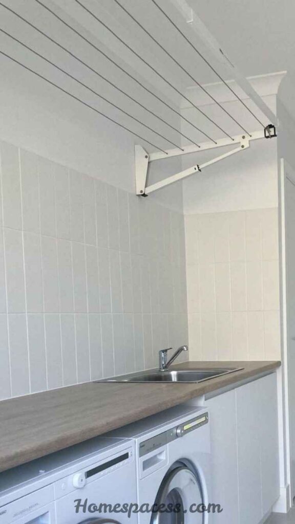 18 Brilliant Laundry Room Ideas That Actually Transform the Space 18 Mount Retractable Clothesline or Drying Lines