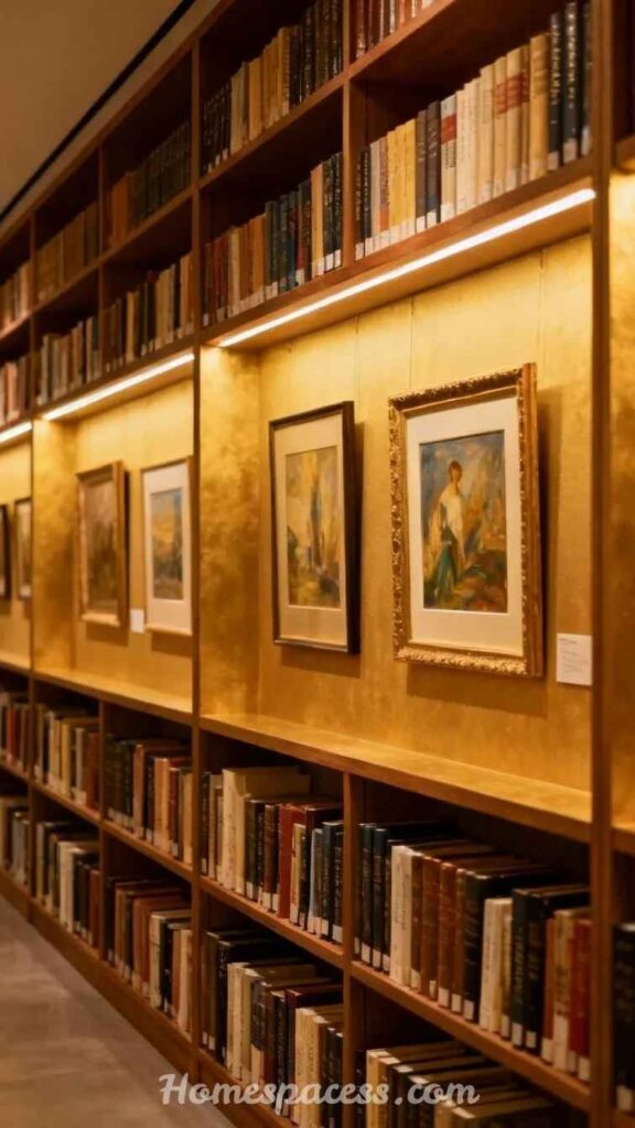 27 Library Room Ideas to Transform Any Space Into a Dream Home Library 17 Library with Gallery Wall Integration