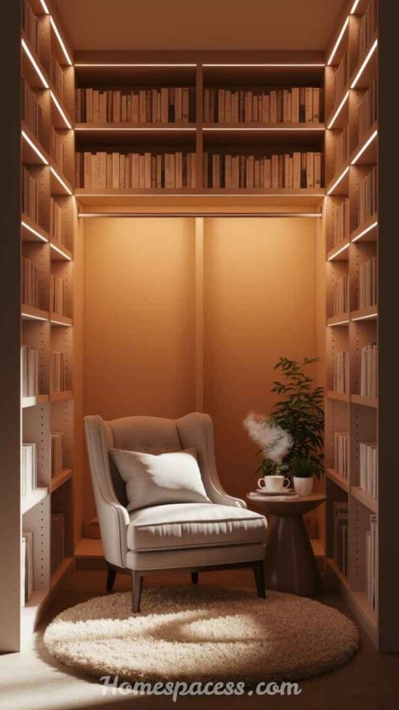 27 Library Room Ideas to Transform Any Space Into a Dream Home Library 19 Converted Closet Library